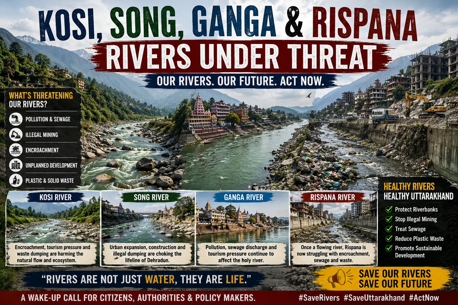 Kosi Song Ganga Rispana Rivers Under Threat in Uttarakhand